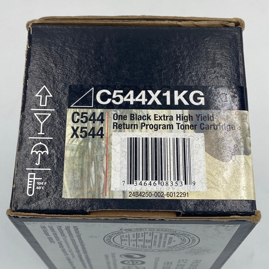 New Lexmark High Yield Toner Cartridge C544X1KG Black Ink Cartridge