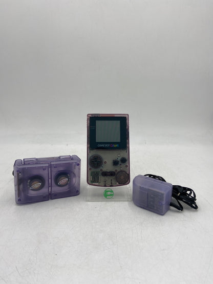 Nintendo Gameboy Color Handheld Video Game System CGB-001 Transparent Purple
