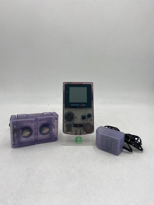 Nintendo Gameboy Color Handheld Video Game System CGB-001 Transparent Purple