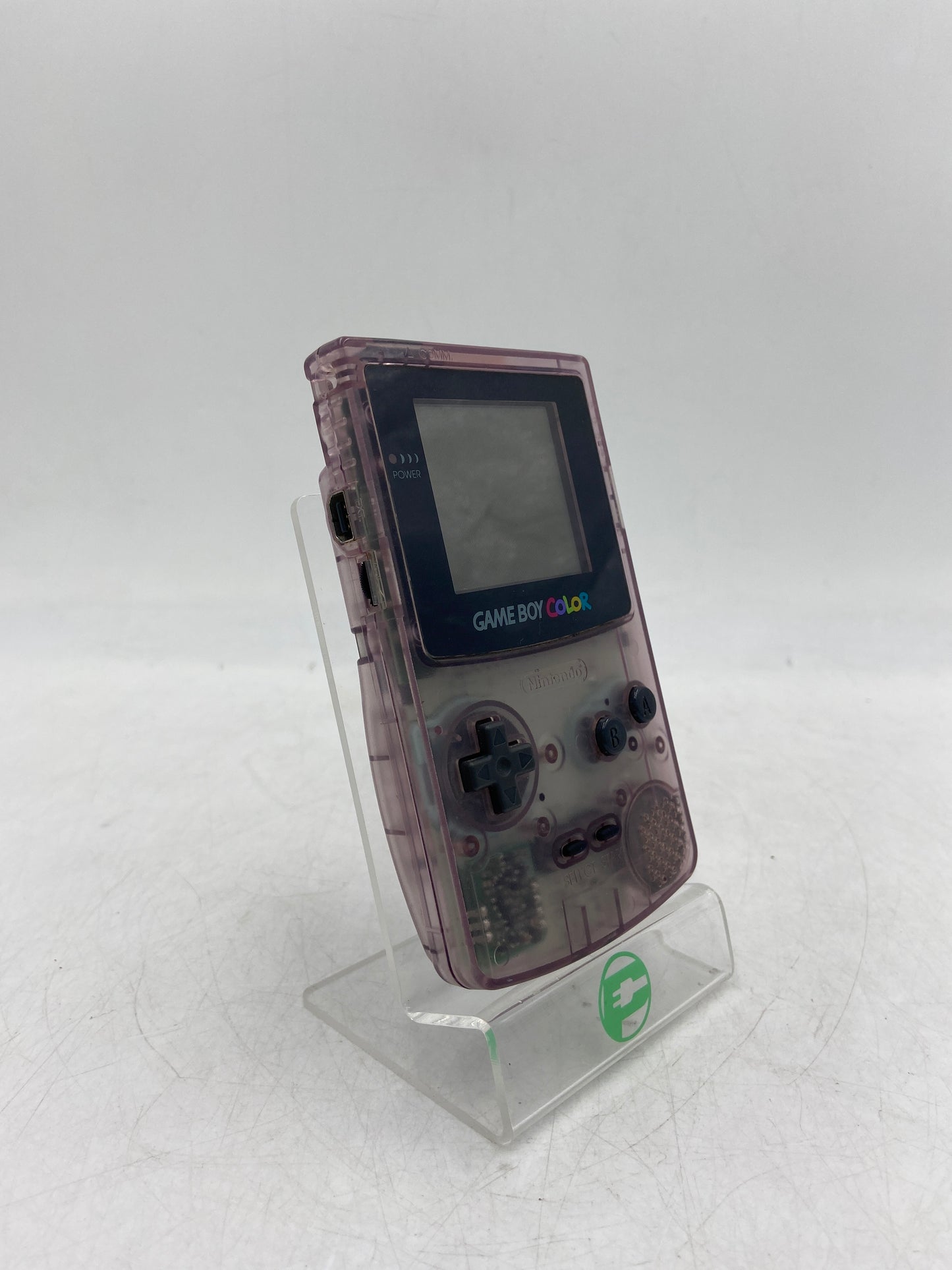 Nintendo Gameboy Color Handheld Video Game System CGB-001 Transparent Purple