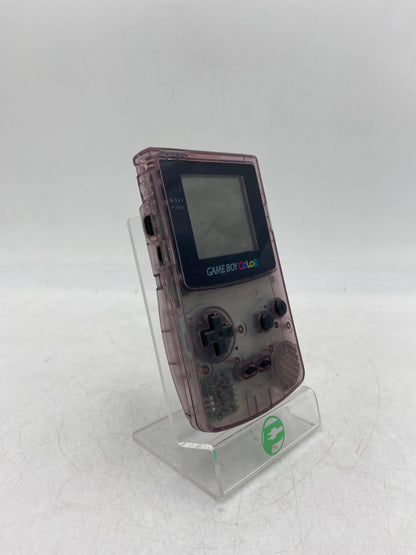 Nintendo Gameboy Color Handheld Video Game System CGB-001 Transparent Purple