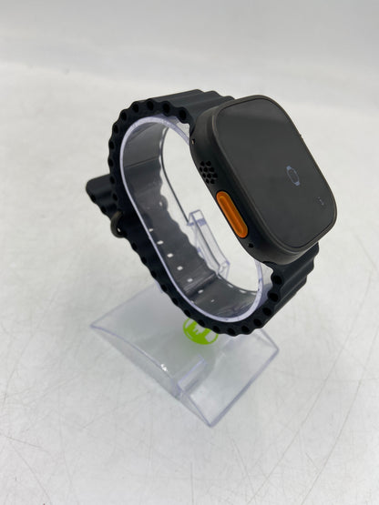 Unlocked Apple Watch Ultra 3 49MM Black Titanium Black Ocean Band MF0J4LW/A Smart Watch