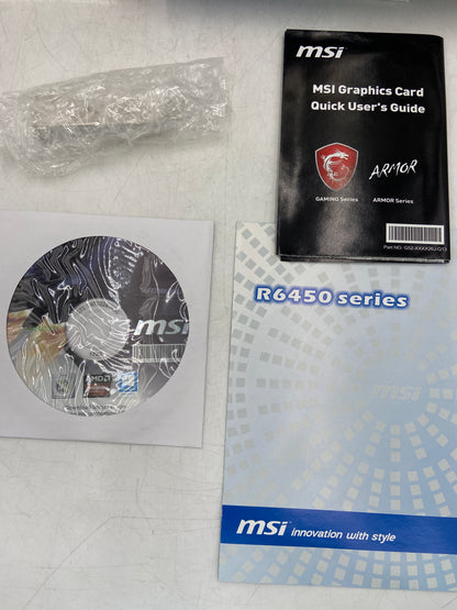 MSI Radeon HD 6450 PCl-E 2.0 GDDR3 Graphics Card G57-V1XXXXS-Y47