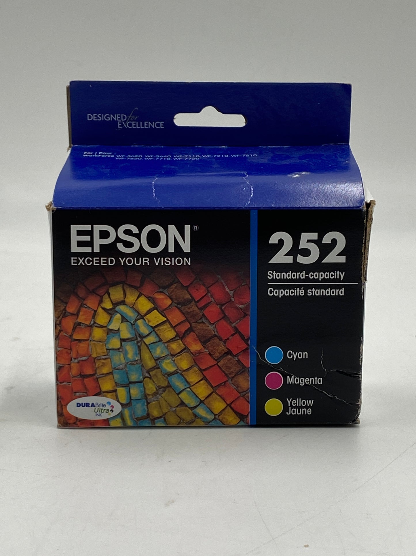 New Epson 252 Yellow, Cyan and Magenta Ink Cartridge