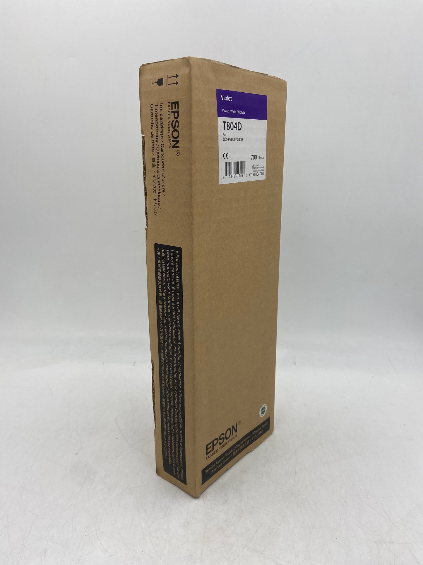 New Epson T804D Violet 700ml EXP 2018 Ink Cartridge for Epson Stylus Pro C13T804D00
