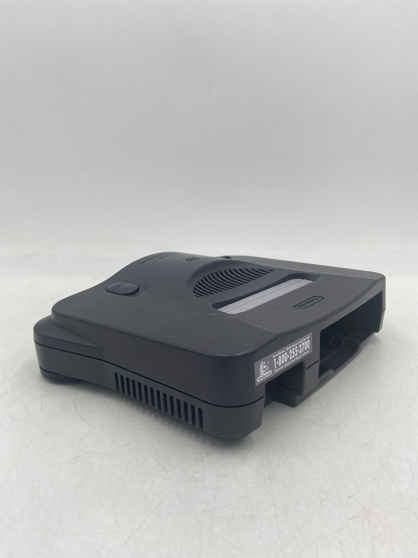 Nintendo N64 Console Gaming System NUS-001 Smoke/Clear Black With 2 Controllers and Wires