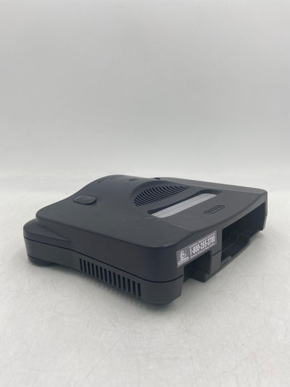 Nintendo N64 Console Gaming System NUS-001 Smoke/Clear Black With 2 Controllers and Wires