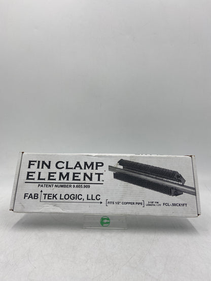 New FIN CLAMP ELEMENT 2-1/8" FIN Baseboard Piping Element 9.605.909 1 FT