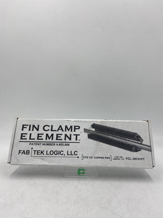 New FIN CLAMP ELEMENT 2-1/8" FIN Baseboard Piping Element 9.605.909 1 FT