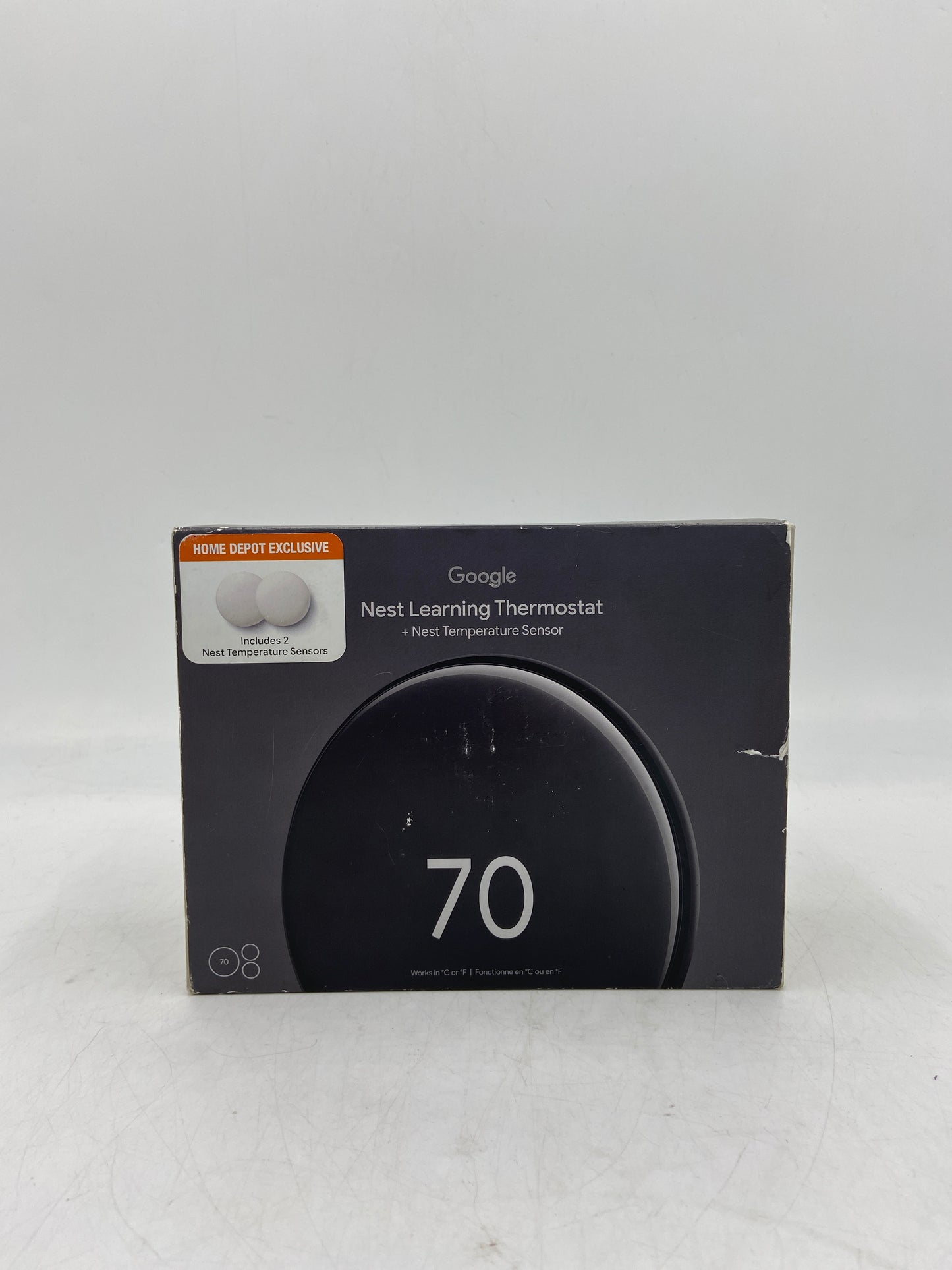 New Google Nest Learning Thermostat (4th Gen) + Nest Temperature Sensor (2nd Gen) Smart Thermostat GA05557-US