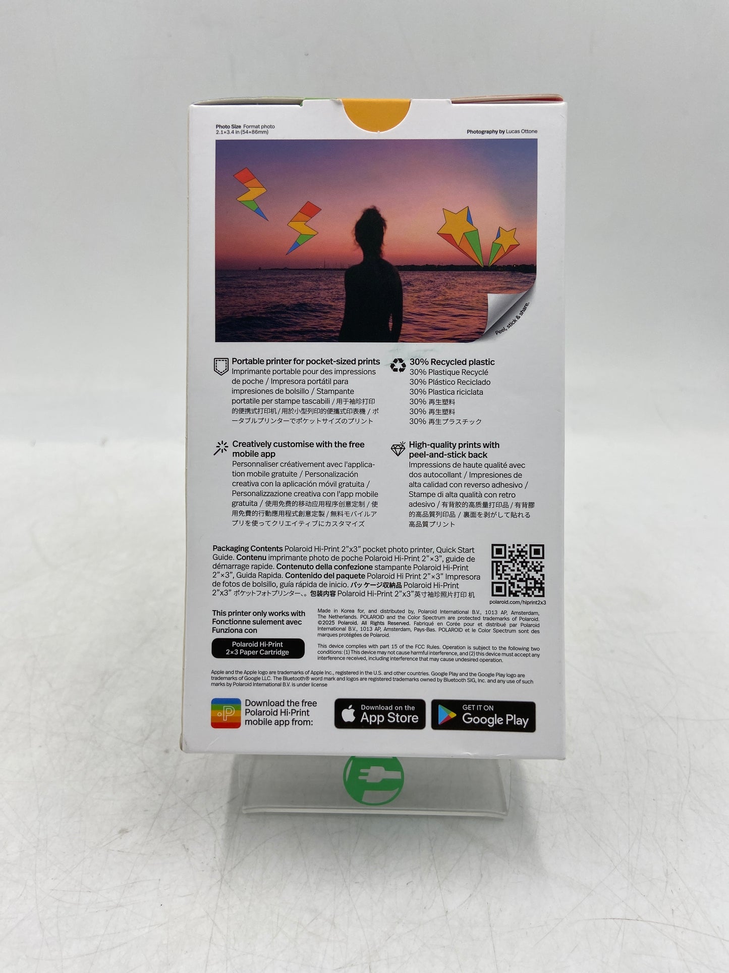 New Polaroid Hi Print  2x3 Pocket Photo Printer 009128