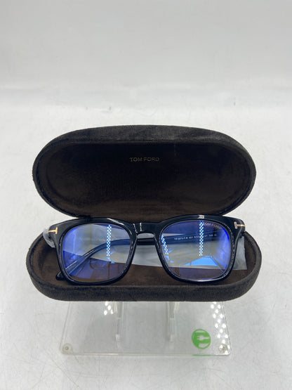 New Tom Ford TF 5870-B 001 Shiny Black Designer Eye Glasses 5870-B