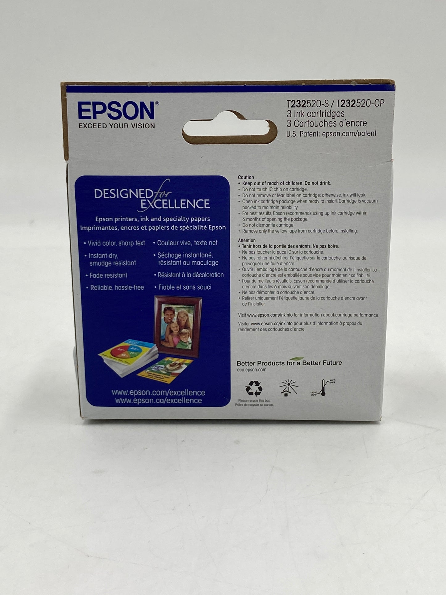 New Epson 232 Yellow, Cyan and Magenta Ink Cartridge