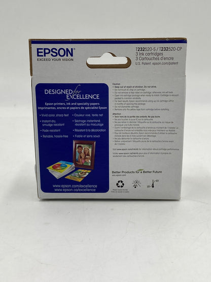 New Epson 232 Yellow, Cyan and Magenta Ink Cartridge