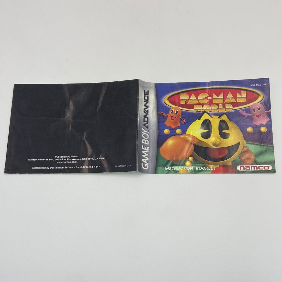 Pac-Man World (Nintendo GameBoy Advance, 2004) Manual Only