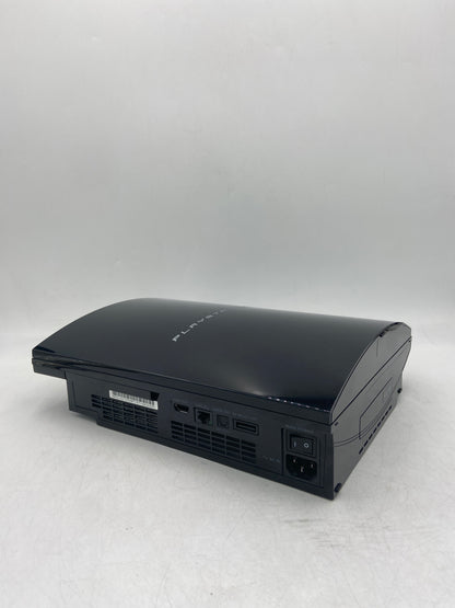 Sony PlayStation 3 Fat PS3 60GB Black Backwards Compatible Console Gaming System CECHA01