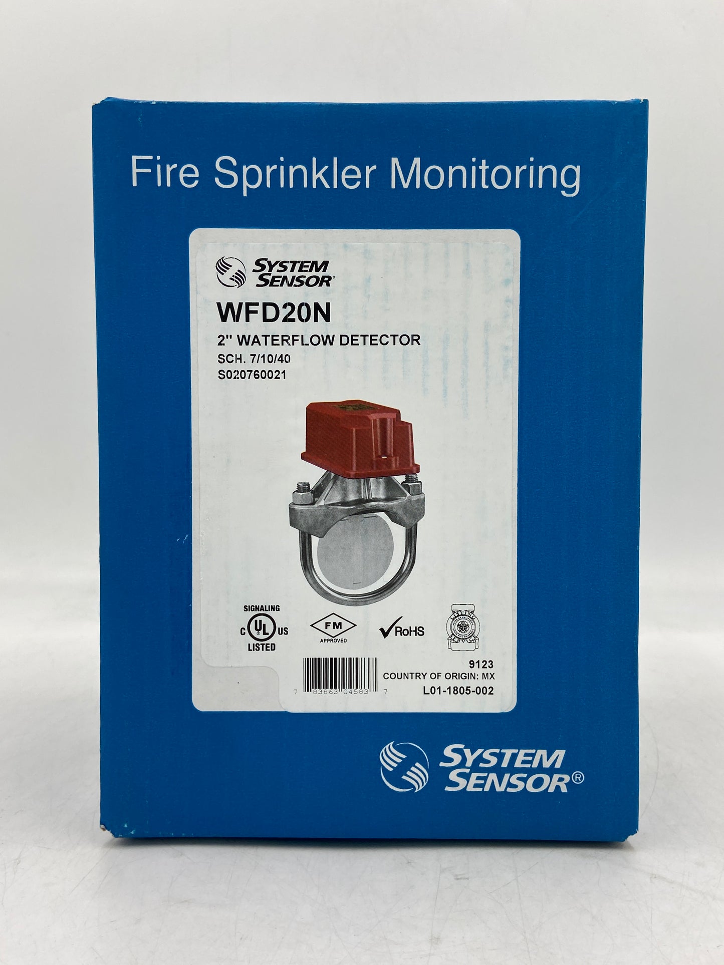 New SYSTEM SENSOR 2" Waterflow Detector Waterflow Detector WFD20N 9123