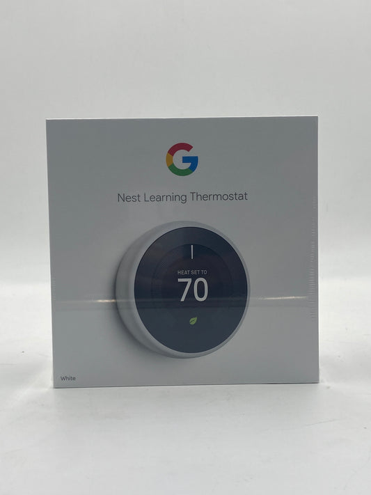 New Google Nest Learning Thermostat White A0013