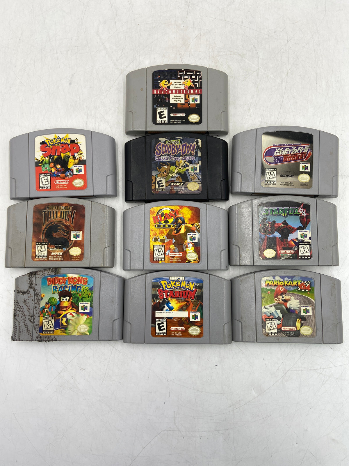 Broken Nintendo LOT OF 10 Nintendo 64 Game Cartridge Lot DAMAGED