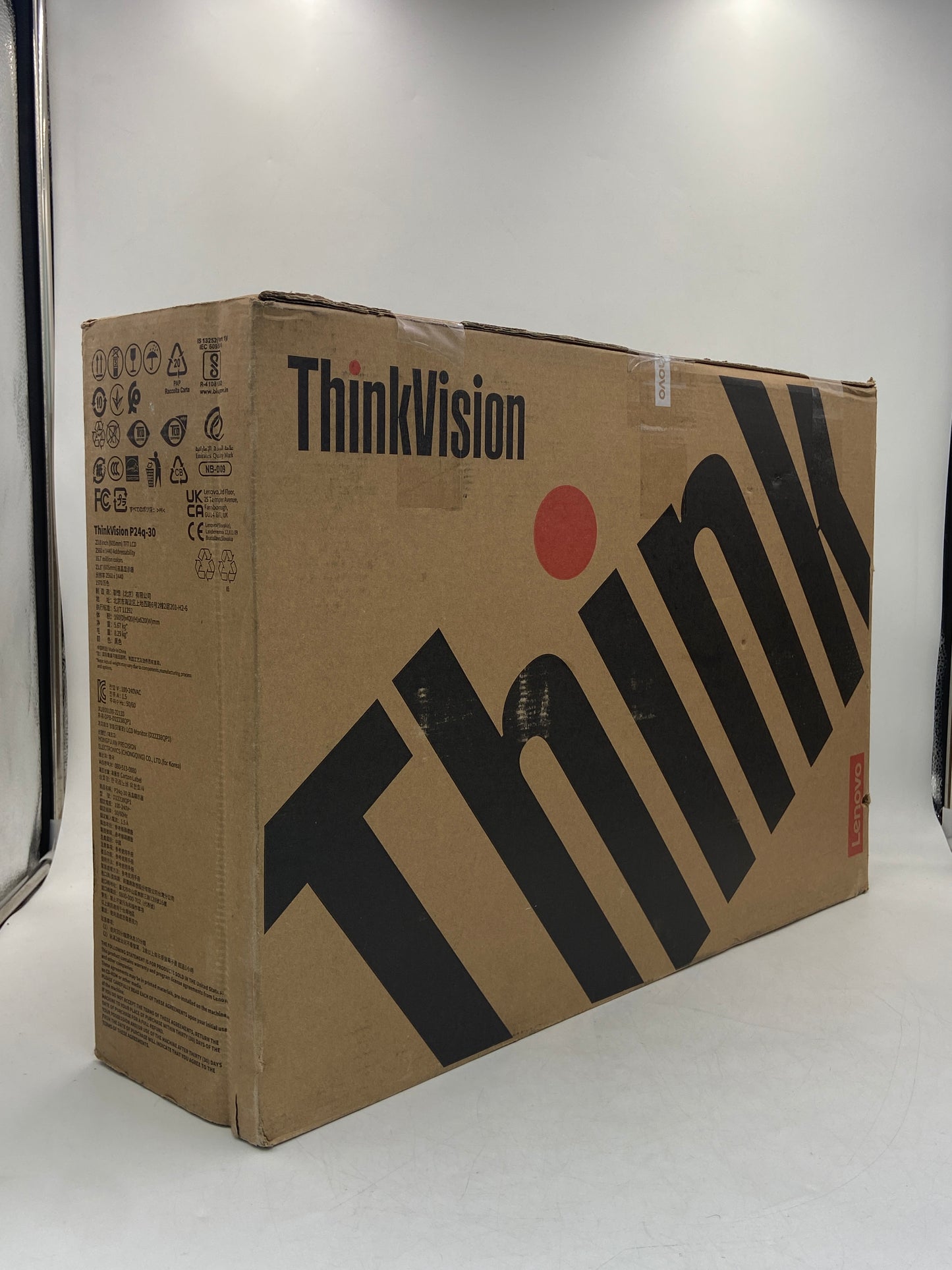 New Lenovo 23.8" P24Q-30 IPS LED Flat Panel TFT LCD 60Hz LED Monitor