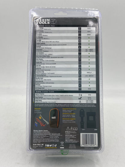 New KLEIN TOOLS 600AC/DC Auto-Ranging Digital Clamp Meter Multimeter CL800