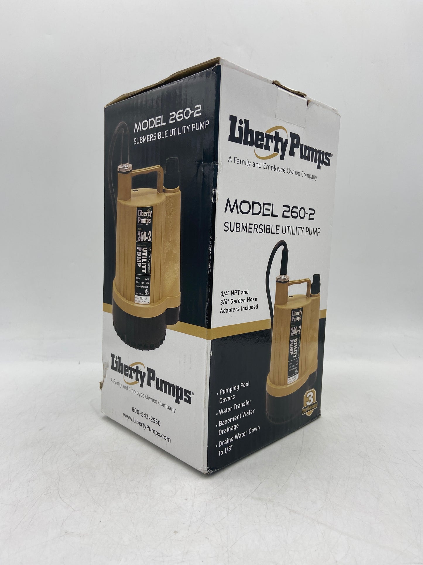 New Liberty Pumps Series 260 Utility Pump Submersible Utility Pump 260-2