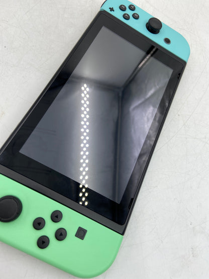 Nintendo Switch v1 Console Gaming System HAC-001 Animal Crossing Edition