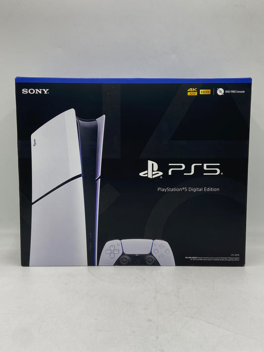 New Sony PlayStation 5 Slim Digital Edition PS5 1TB White Console Gaming System  CFI-2015