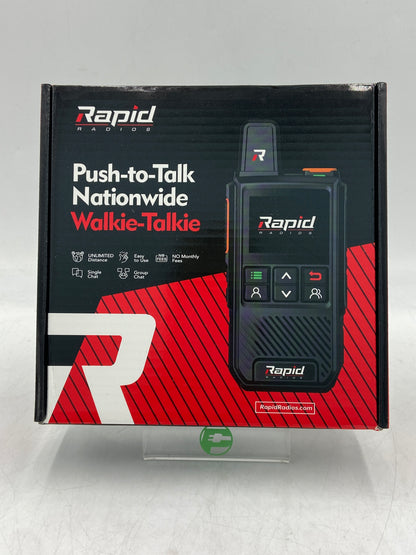 New Rapid Radios Push-to-Talk Nationwide (2-Pack) Walkie-Talkie Radio G1