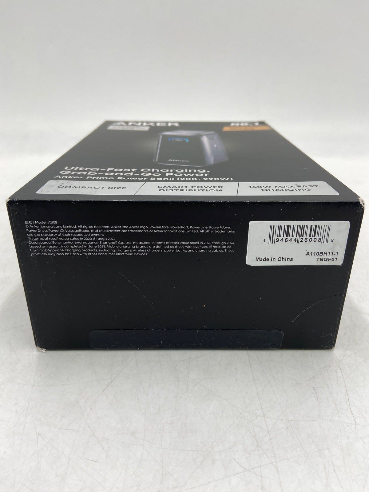 New Anker Ultra-Fast Charging 20K, 200W Grab-and-Go Power Prime Power Bank A110B