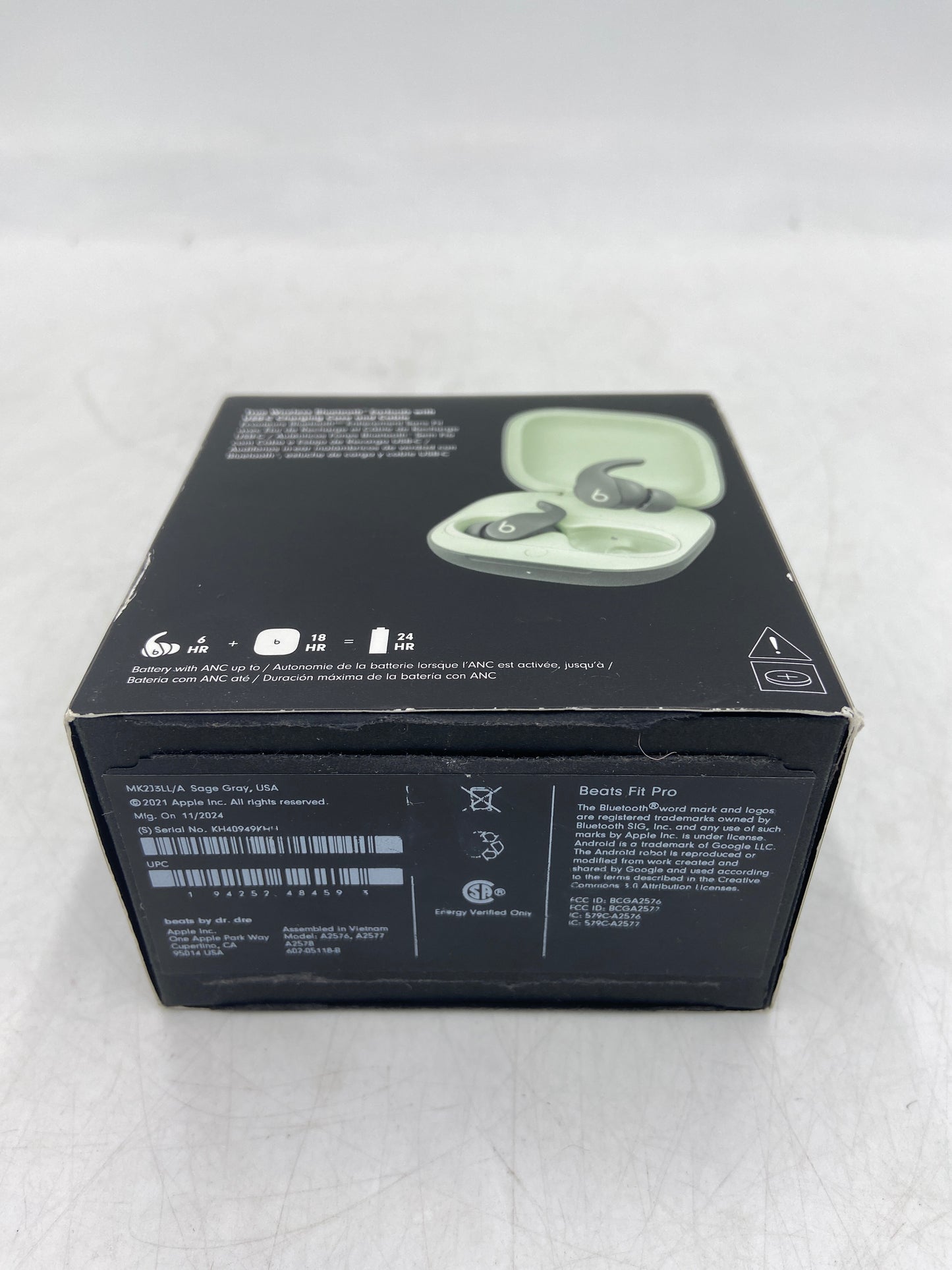 Broken Beats Fit Pro True Wireless Bluetooth ANC Earbuds Sage Gray MK2J3LL/A (Bluetooth Issues)