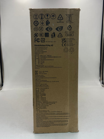 New Lenovo 23.8" P24Q-30 IPS LED Flat Panel TFT LCD 60Hz LED Monitor