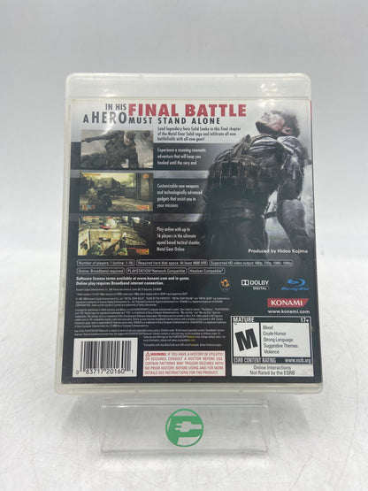 Metal Gear Solid 4 Guns of the Patriots (Sony PlayStation 3 PS3, 2008)