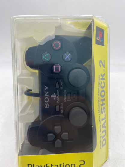 New Sony PlayStation 2 PS2 DualShock 2 Wired Controller Black SCPH-10010