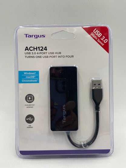 New TARGUS ACH124 USB 3.0 4-PORT USB HUB 17150605