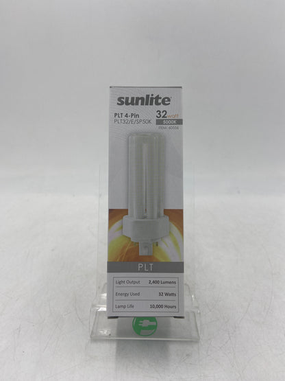 New sunlite PLT 4-Pin PLT32/E/SP50K 32 Watts 2400 Lumens Light Bulbs 60556 10 PACK