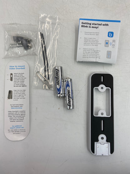 Blink Video Doorbell White Home Surveillance Camera BDM00200UW