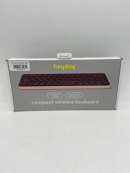 New HeyDay Pink Compact Wireless Keyboard