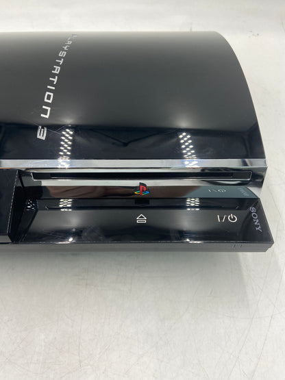 Sony PlayStation 3 Fat PS3 60GB Black Backwards Compatible Console Gaming System CECHA01