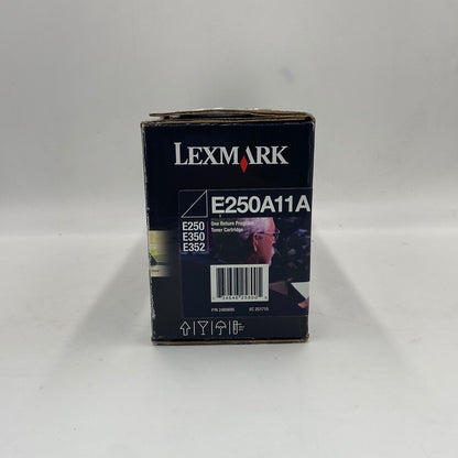 New Open Box Lexmark E250A11A Black Toner Print Cartridge