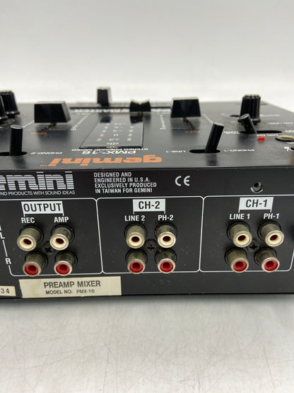 Gemini PMX-16 Stereo Preamp Mixer