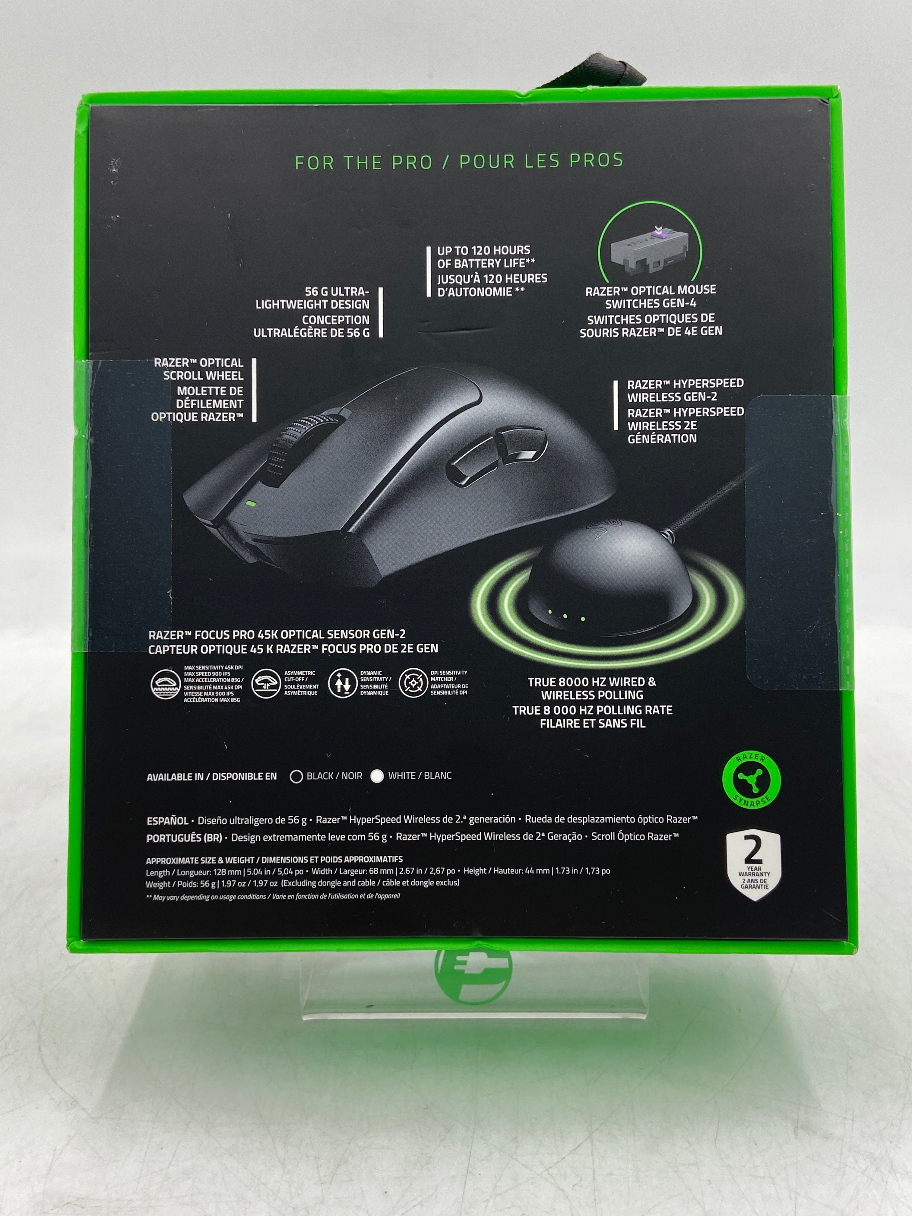 New Razer Deathadder V4 Pro Ultra-Lightweight Wireless Ergonomic