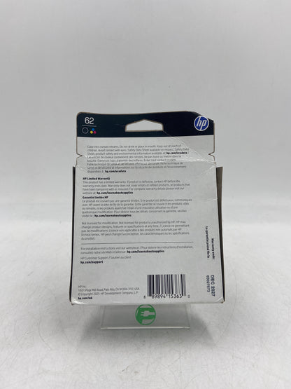 New HP 62 N9H64FN Black, Yellow, Cyan and Magenta Ink Cartridge