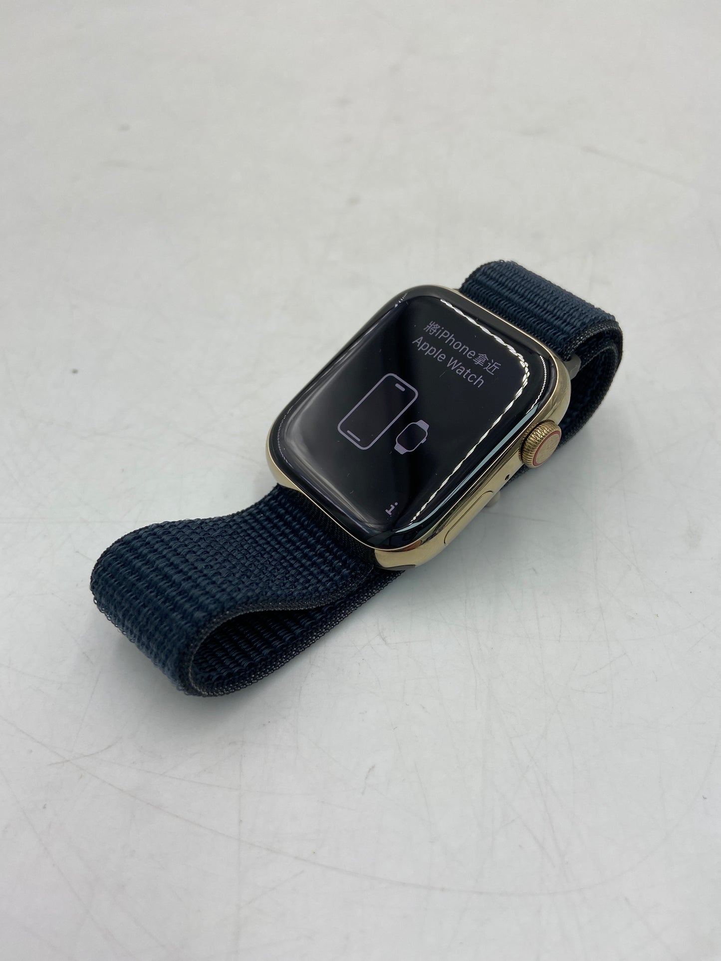 Unlocked Apple Watch Series 9 45MM Gold Aluminum Midnight Sport Loop