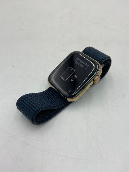 Unlocked Apple Watch Series 9 45MM Gold Aluminum Midnight Sport Loop