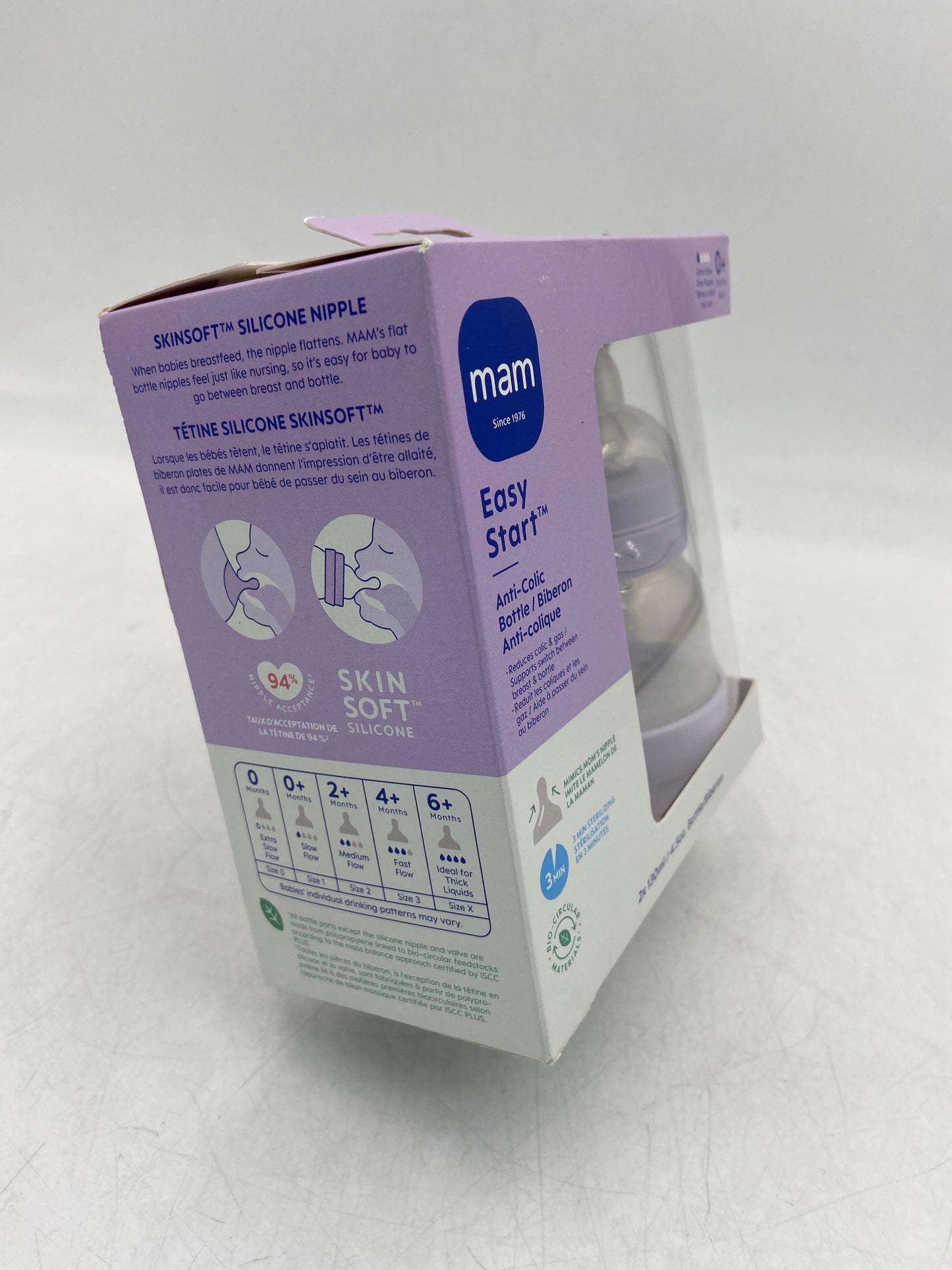 New Mam Easy Start Anti-Colic Extra Slow Bottle Baby Bottle for 0+ Months