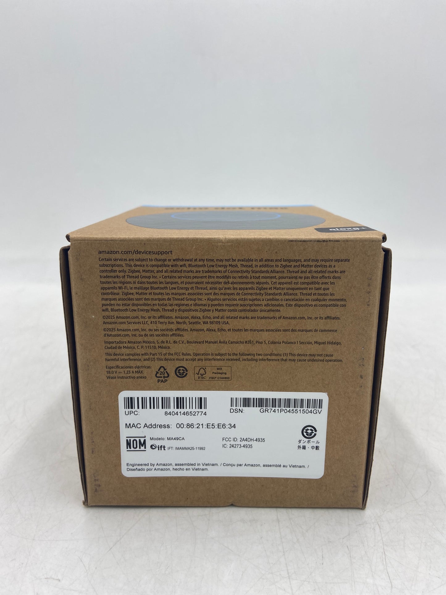 New Amazon Echo Dot Max Smart Speaker MA49CA Black