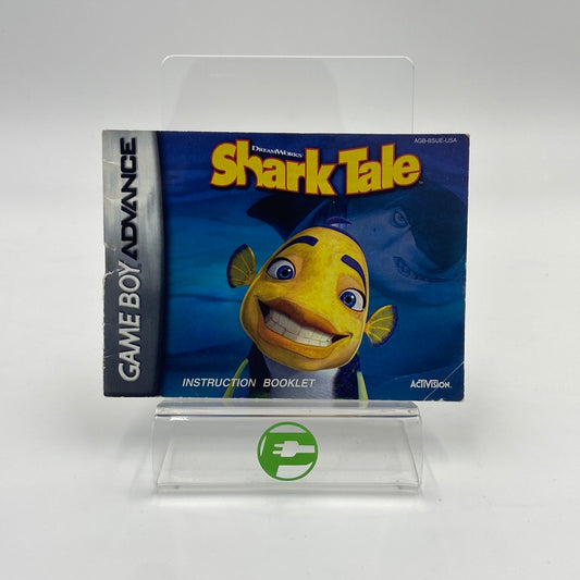 Shark Tale (Nintendo GameBoy Advance, 2006) Manual Only