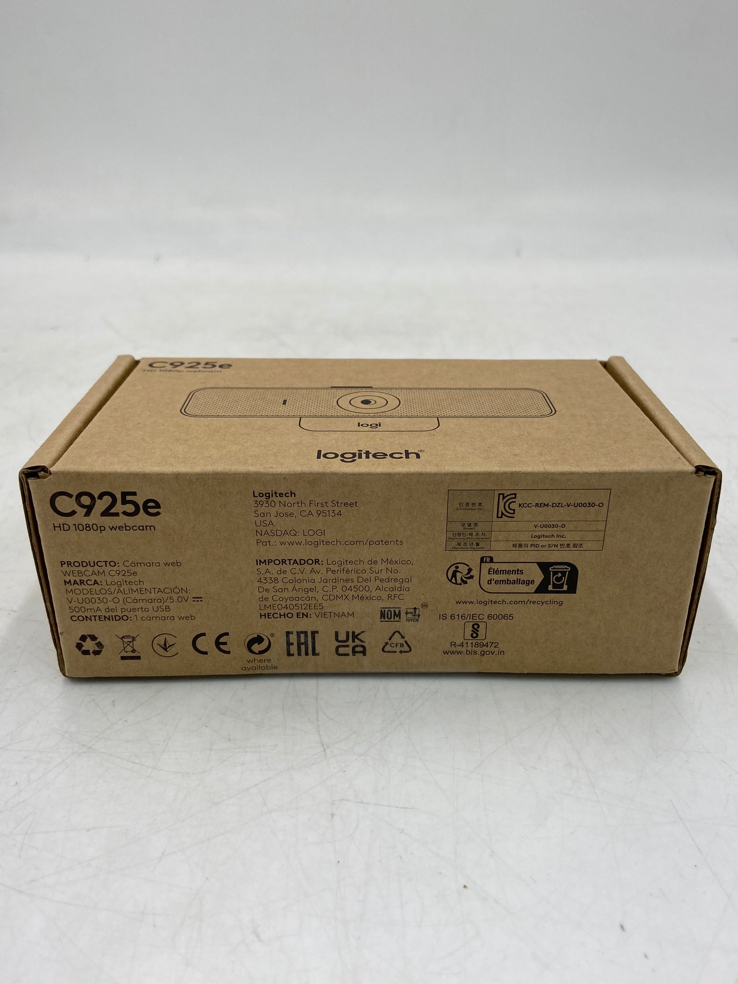 New Logitech C925E HD 1080p Webcam Webcam V-U0030-O