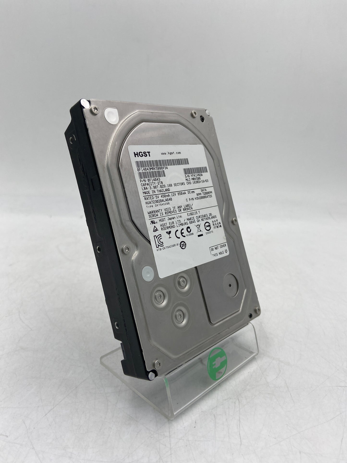 HGST 3.5" Ultrastar 7K3000 2TB eSATA III 6Gbps HDD Hard Drive HUA723030ALA640